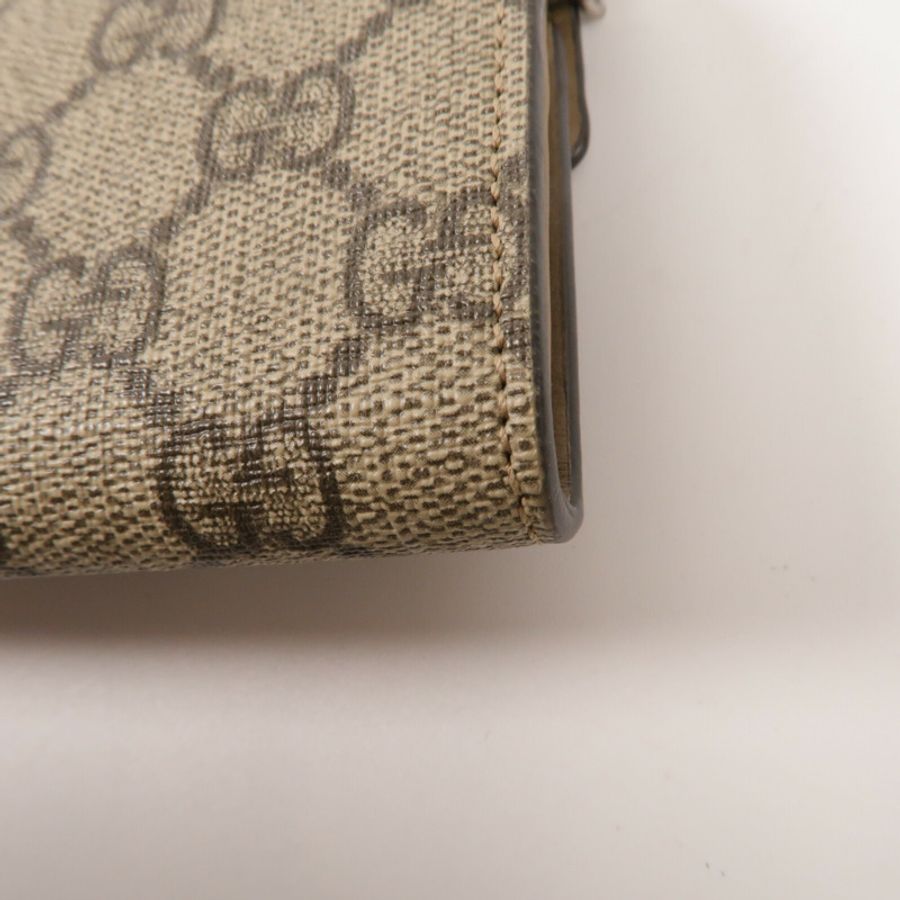 GUCCI 塗層帆布Dionysus Chain Wallet鏈帶手挽袋-12