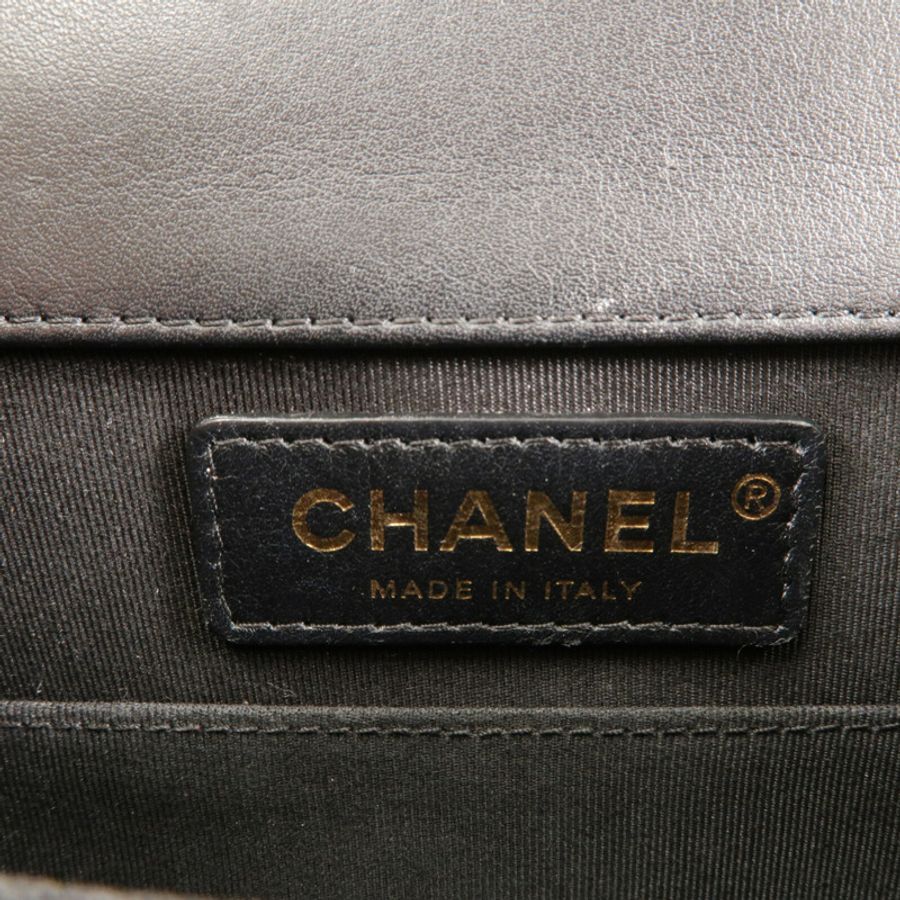 CHANEL 羊皮皮革Le Boy鏈帶肩背袋-5