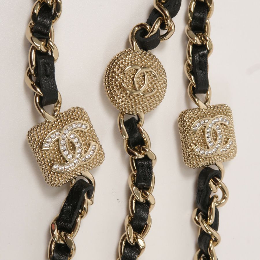 CHANEL 羊皮皮革Chain Shoulder鏈帶肩背袋-8