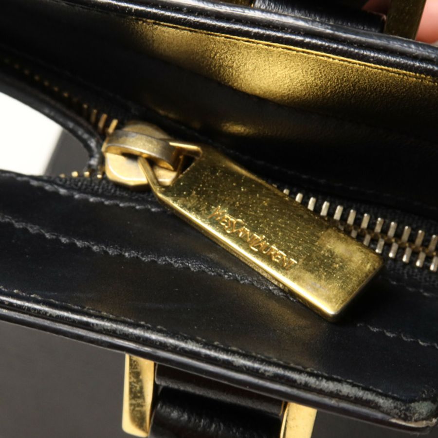 YVES SAINT LAURENT 牛皮皮革Cabas Chyc手挽肩背兩用袋-9