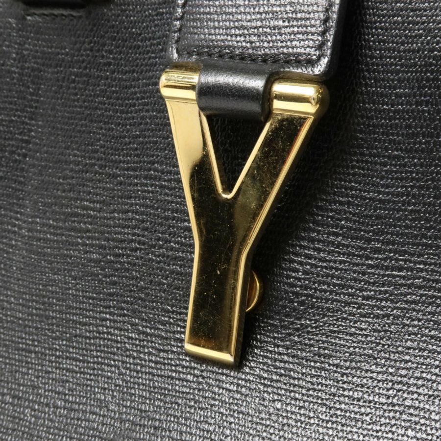 YVES SAINT LAURENT 牛皮皮革Cabas Chyc手挽肩背兩用袋-10