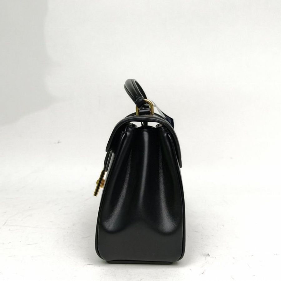 CELINE 16小號帶手柄黑色牛皮肩背包-1