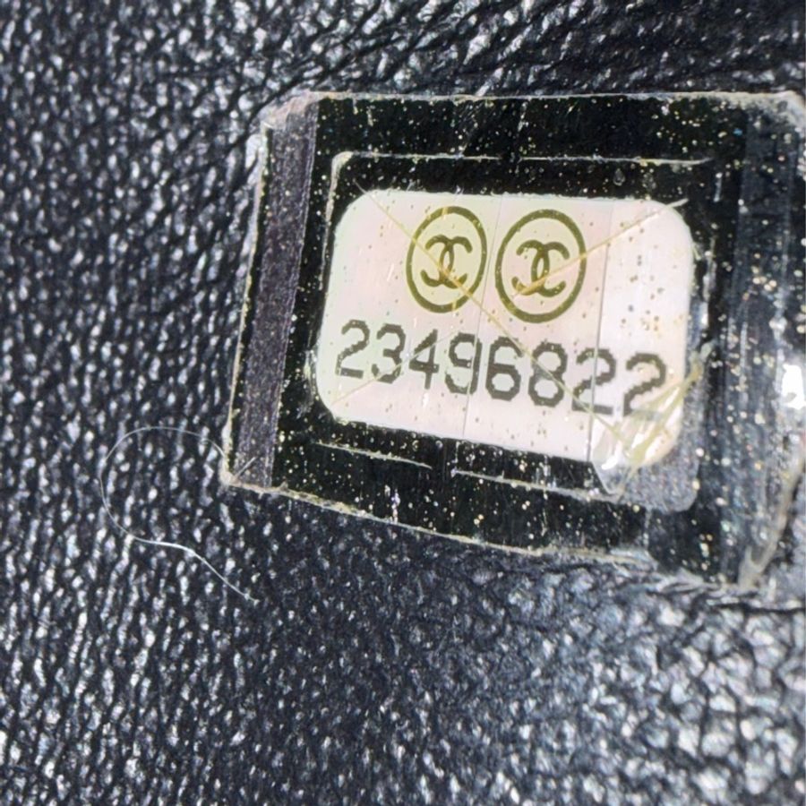 CHANEL A92992 黑荔枝 銀鍊特大把手口蓋包 手提包 肩背包-39