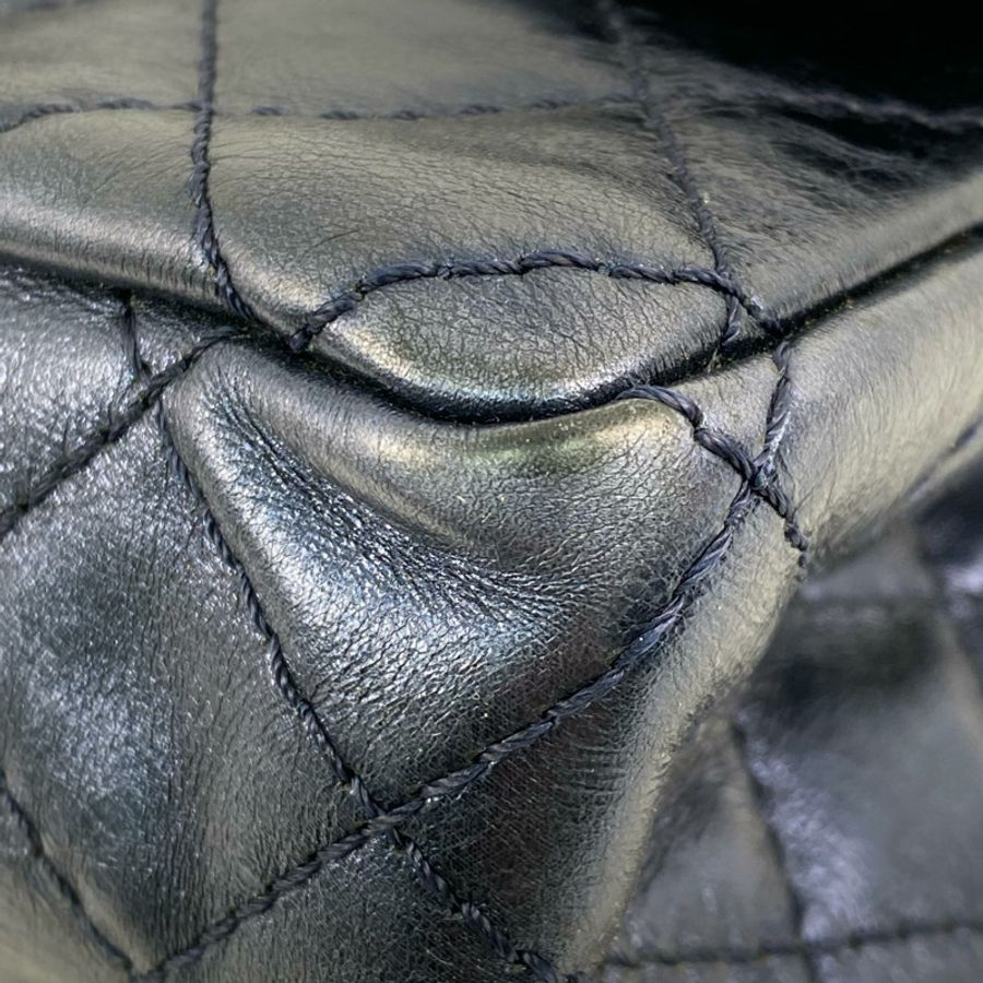 △ CHANEL 香奈兒 Metallic Blue Calfskin 2.55 Silver Tone Metal Mini Classic Double Flap No.11 Chain Shoulder Bag 金屬藍色小牛皮2.55銀色金屬No.11鎖鏈肩背包 AS0874-267011876-7