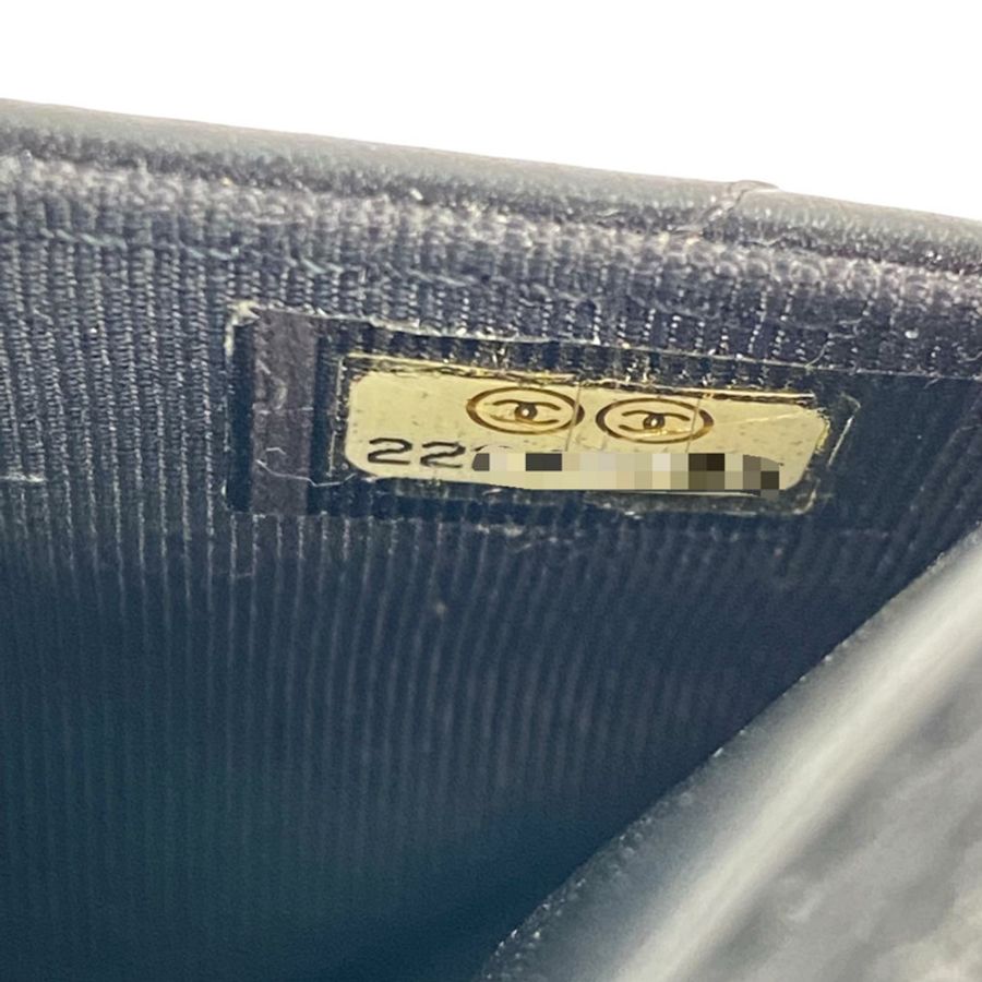 △ CHANEL 香奈兒 Black Lambskin Gold Tone Metal No.22 Chain Wallet 黑色小羊皮金色金屬No.22鏈條銀包 A33814-267012619-20