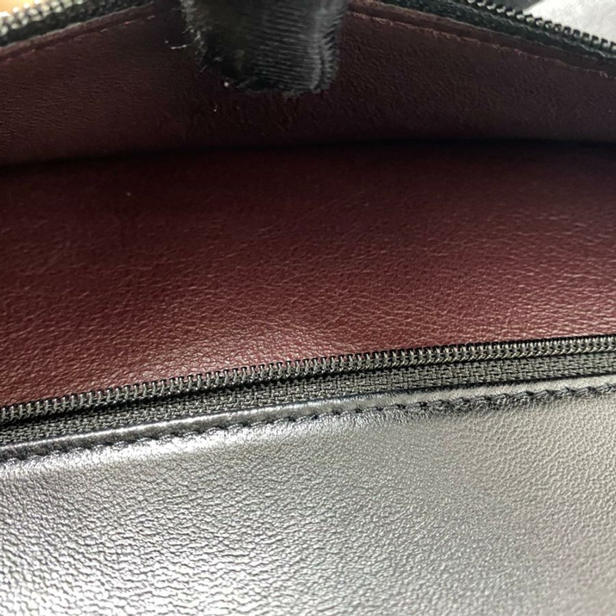 △ CHANEL 香奈兒 Black Lambskin CF30 Gold Tone Metal Classic Double Flap No.19 Chain Shoulder Bag 黑色小羊皮CF30金色金屬No.19鎖鏈肩背包-267012683-26