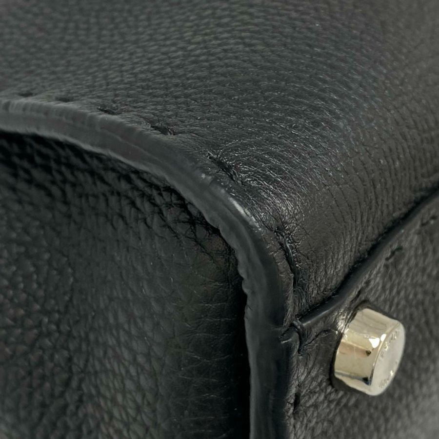 △ FENDI 芬迪 Black Calfskin Peekaboo Selleria 2 way bag 黑色小牛皮兩用袋 8BN290-267012697-8