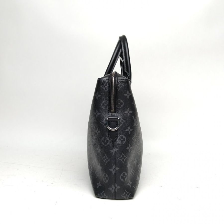 LOUIS VUITTON 黑色PVC晶片odyssey手提公事包肩背包-3