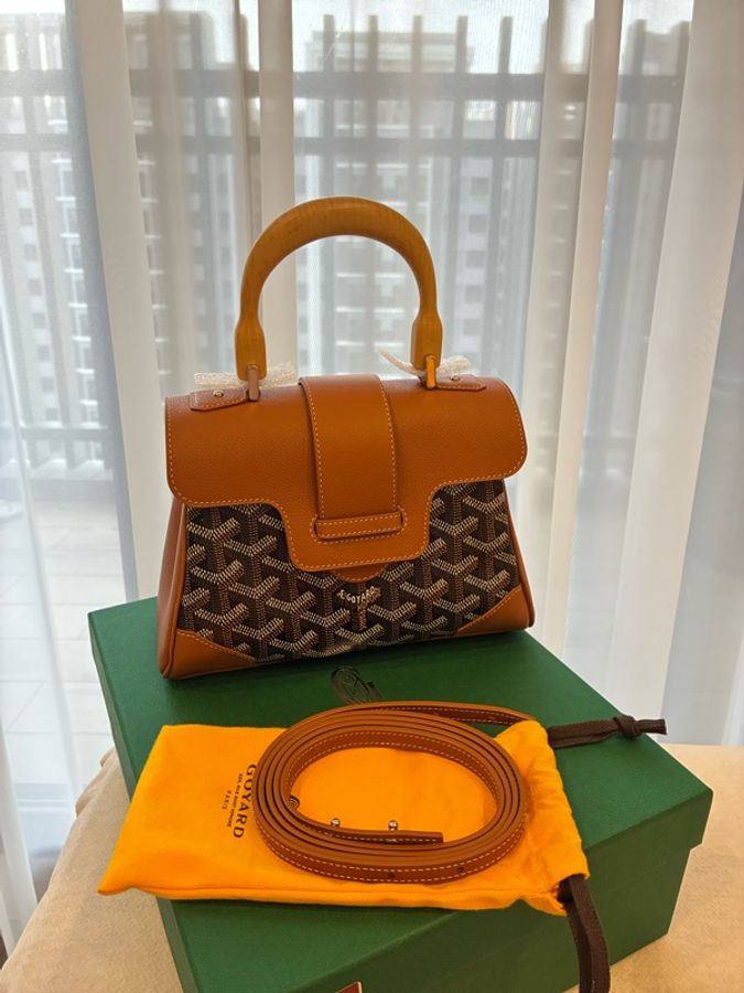 Goyard mini 西貢包 棕色 全新品-0