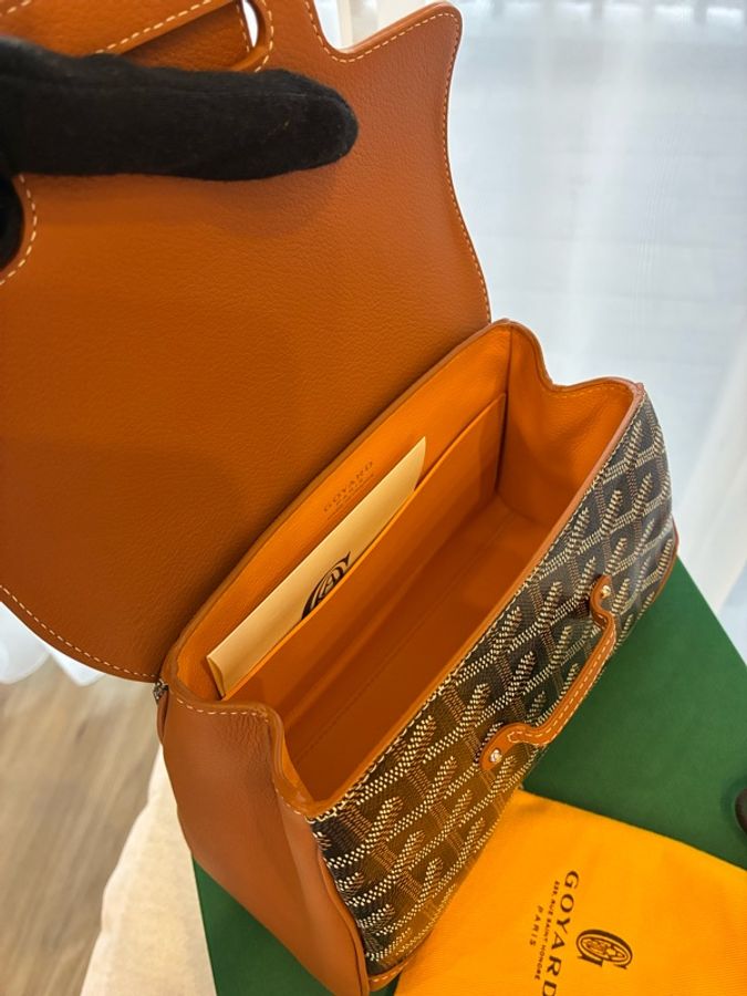 Goyard mini 西貢包 棕色 全新品-4