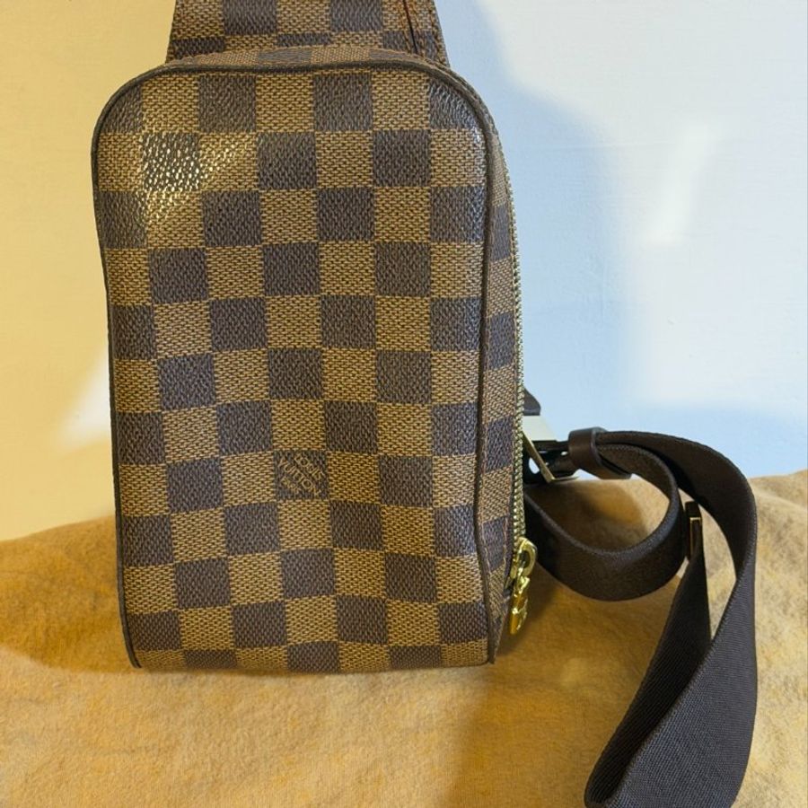 LOUIS VUITTON LV 路易威登 棋盤格 胸口包 棋盤格腰包-8