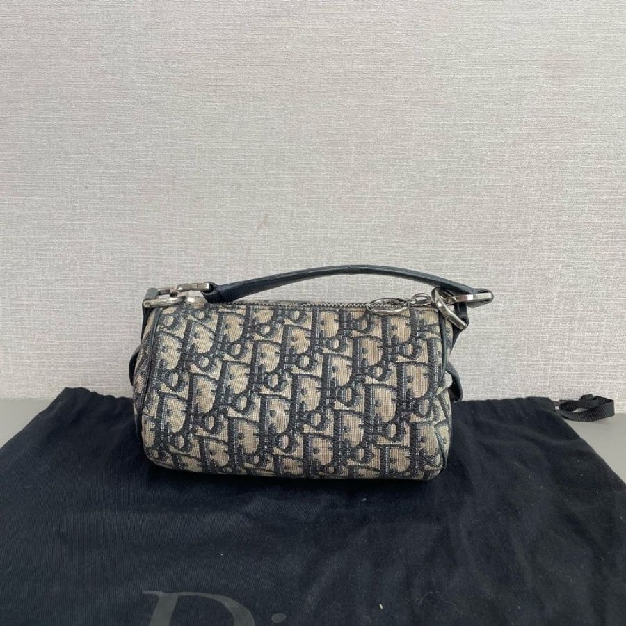 Dior迪奧老花刺繡Roller圓筒信使包98新✨️-4