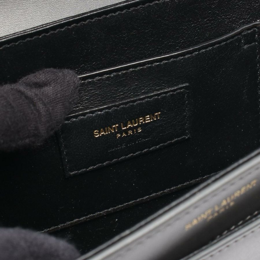 SAINT LAURENT PARIS Solferino 斜背包單肩包 634305 皮革 灰色 二手-3