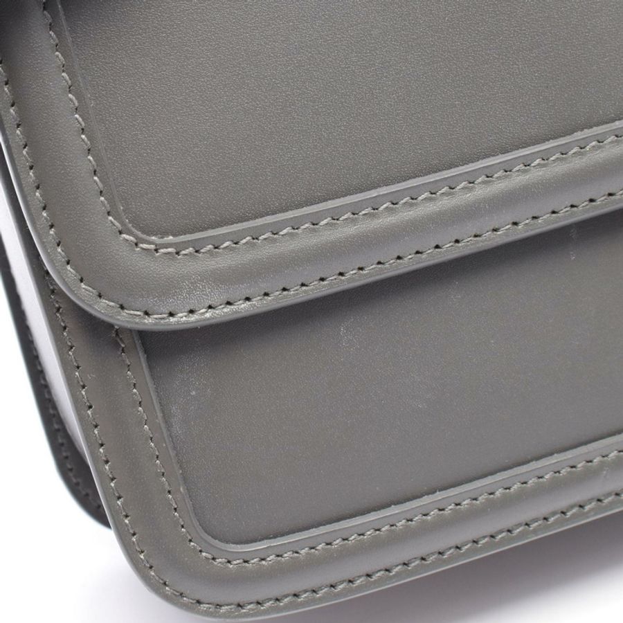 SAINT LAURENT PARIS Solferino 斜背包單肩包 634305 皮革 灰色 二手-5