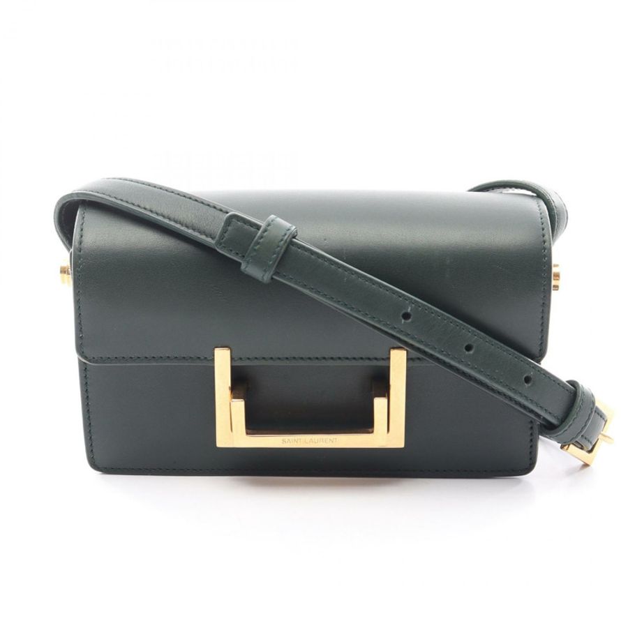 SAINT LAURENT PARIS 經典款 lulu 單肩包 318249 皮革 綠色 二手 女士-0