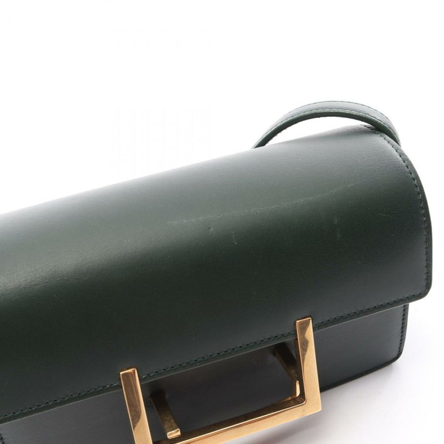 SAINT LAURENT PARIS 經典款 lulu 單肩包 318249 皮革 綠色 二手 女士-6
