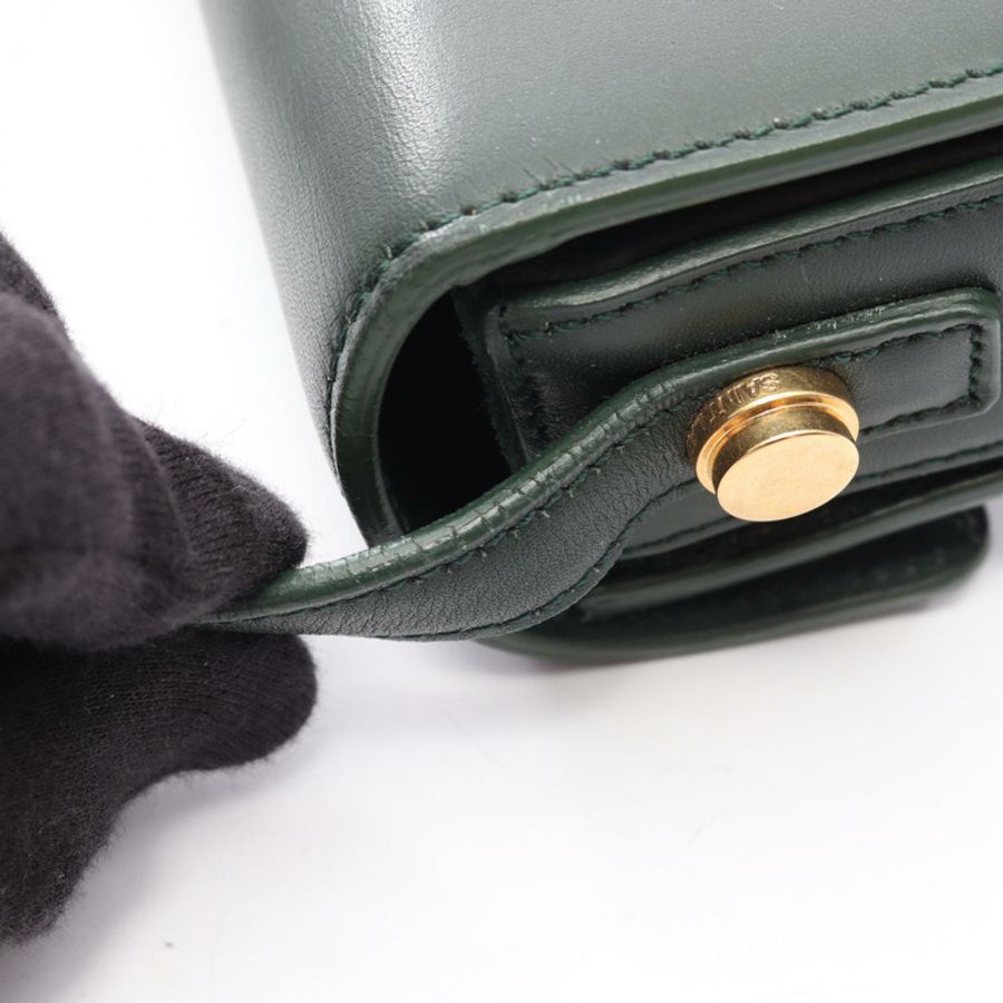SAINT LAURENT PARIS 經典款 lulu 單肩包 318249 皮革 綠色 二手 女士-9