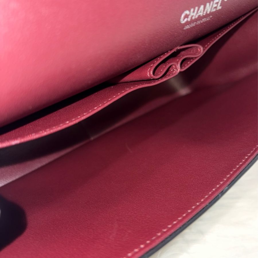 CHANEL A58600 黑羊皮 銀鍊 Jumbo 經典大型口蓋包 肩背包 斜背包-64
