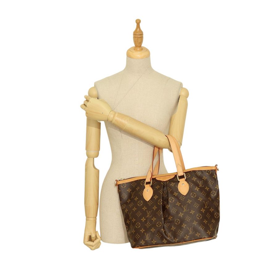 棕色 原花帆布 Palermo PM 兩用包【LOUIS VUITTON LV 路易威登】 M40145-7