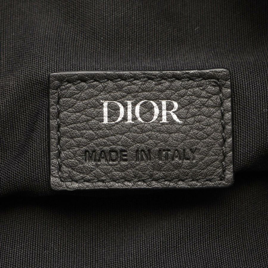 Dior 馬鞍腰包斜背包黑色真皮男士二手-3