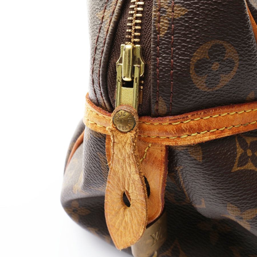 棕色 原花帆布 Montorgueil GM 肩背包【LOUIS VUITTON LV 路易威登】 M95566-12
