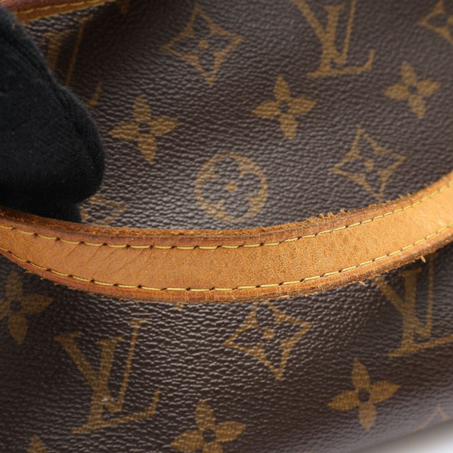 棕色 原花帆布 Montorgueil GM 肩背包【LOUIS VUITTON LV 路易威登】 M95566-13