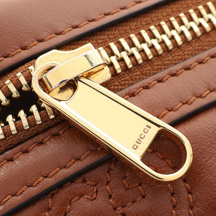 棕色 GG Matelasse 絎縫 Top Handle 兩用包【GUCCI 古馳】 723770-6