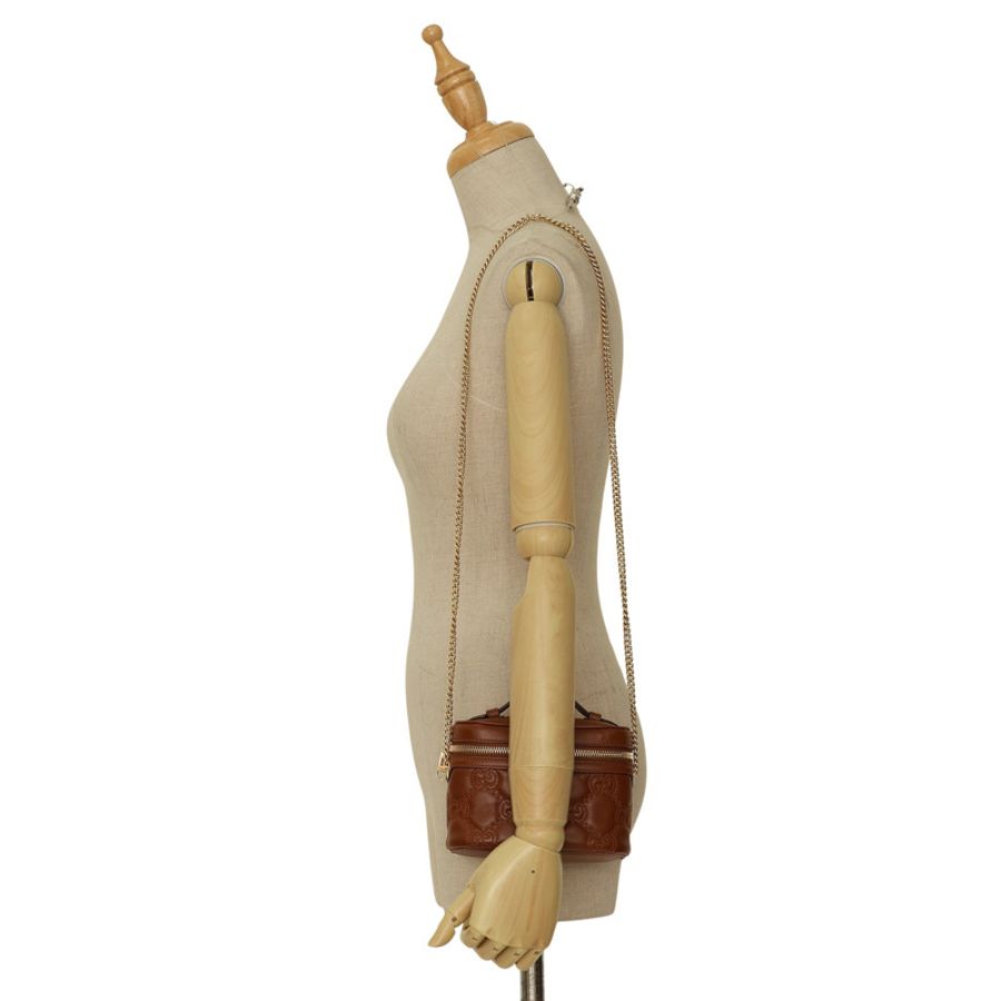 棕色 GG Matelasse 絎縫 Top Handle 兩用包【GUCCI 古馳】 723770-7