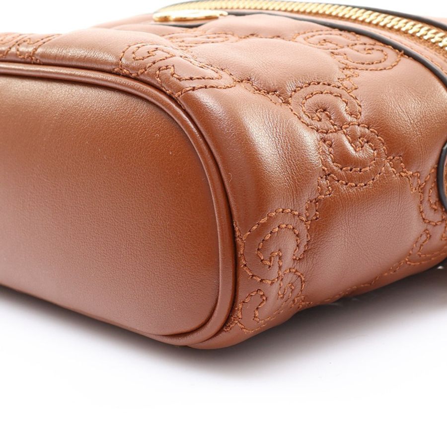 棕色 GG Matelasse 絎縫 Top Handle 兩用包【GUCCI 古馳】 723770-8