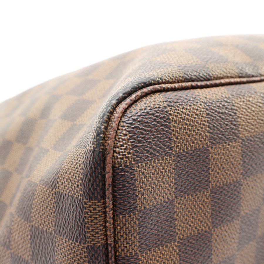 棕色 棋盤格 帆布 Neverfull GM 肩背包【LOUIS VUITTON LV 路易威登】 N51106-9