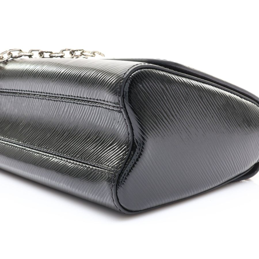 黑色 EPI 水波紋牛皮 Twist MM 肩背包【LOUIS VUITTON LV 路易威登】 品番不明-8