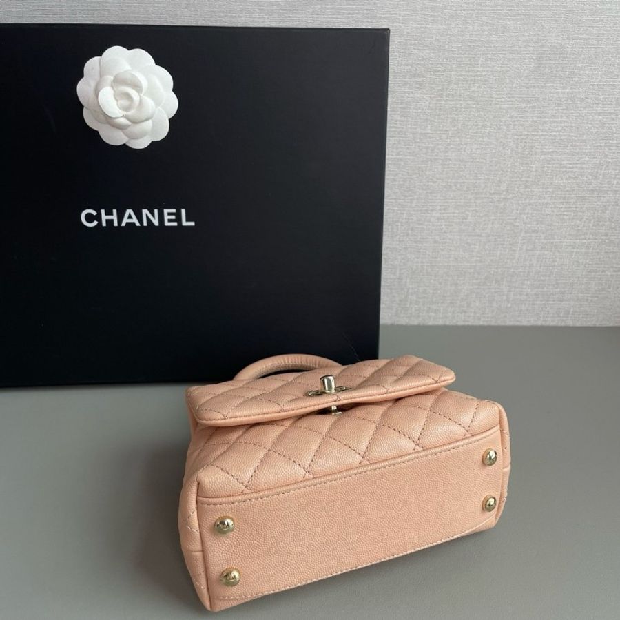 Chanel香奈兒cocohandle mini98新✨️-6
