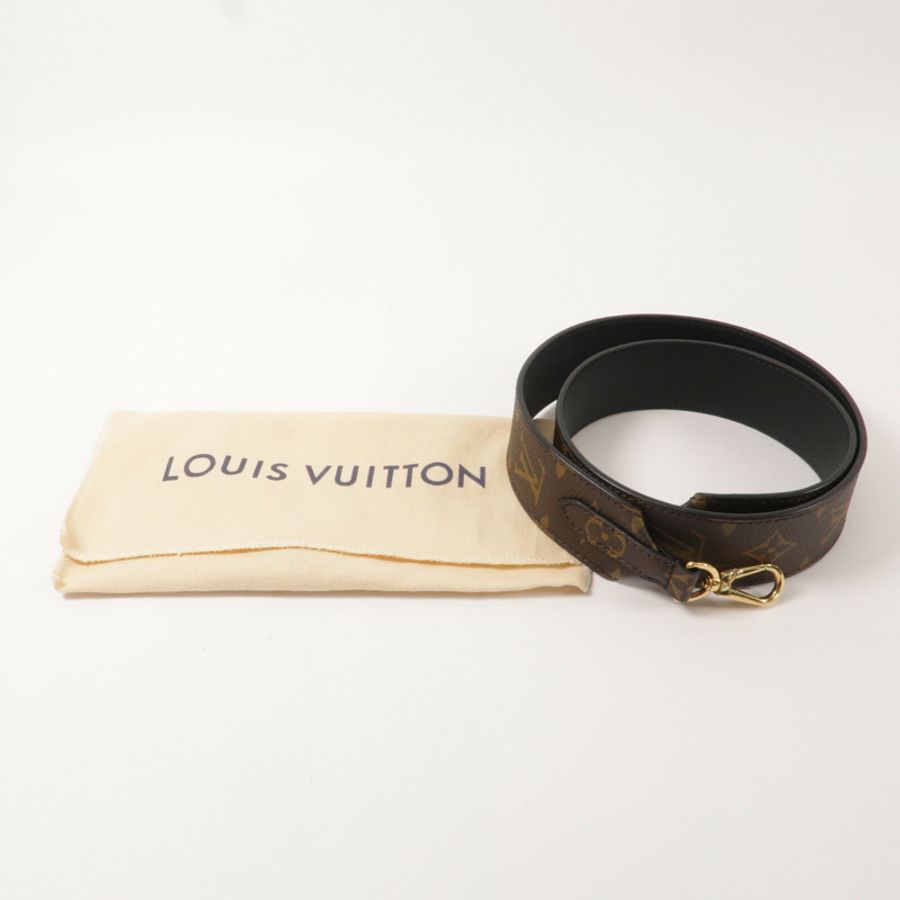 LOUIS VUITTON Monogram/牛皮皮革Bandouliere肩帶-6