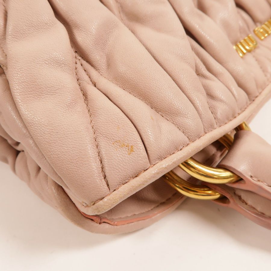 Miu Miu 羊皮皮革2 Way Shoulder手挽肩背兩用袋-18