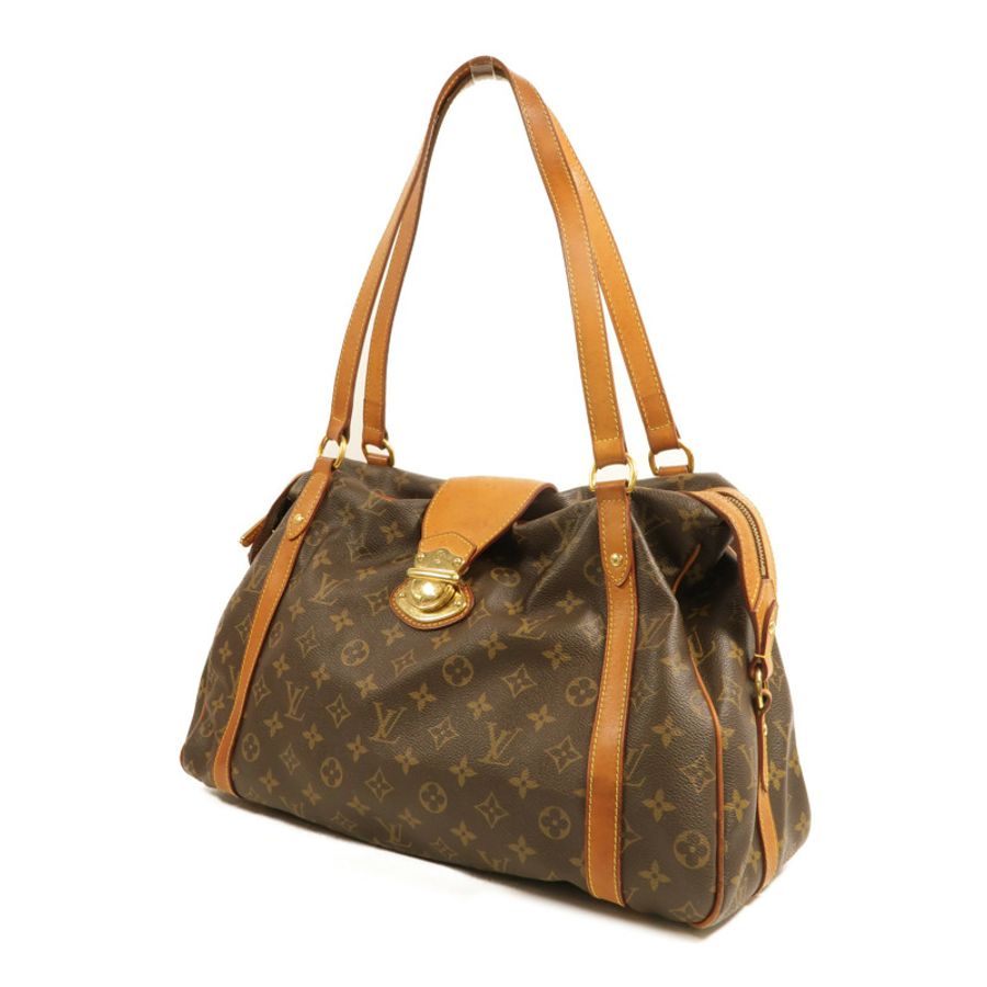 LOUIS VUITTON Monogram Stresa PM肩背袋棕色-2