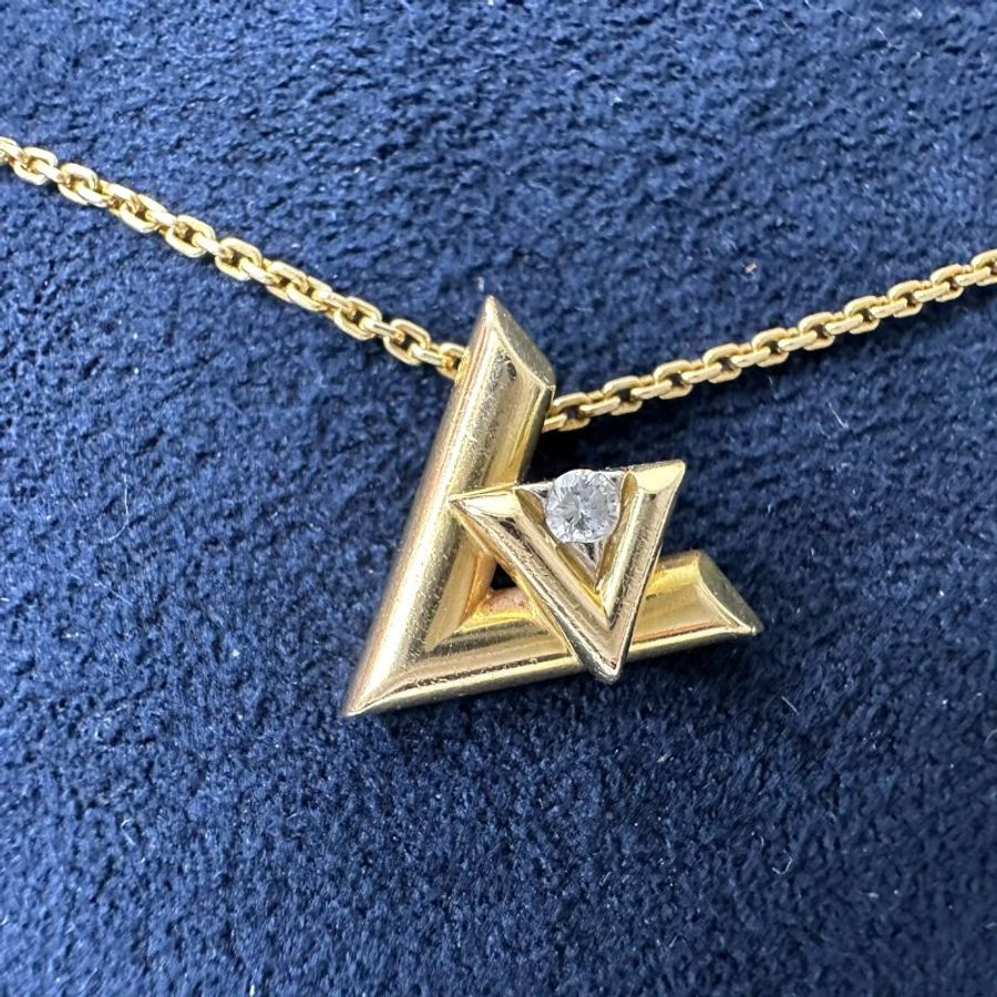 LV Volt One 18K金小號鑽石項鍊-3