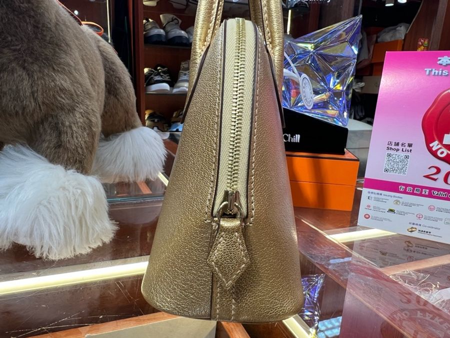 ✨ 持有香港正品正貨標籤(只做全新)✨ Hermes Mini Bolide 鎏金色淡金扣-2