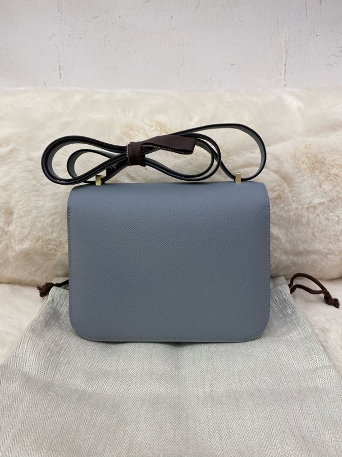 Mini Constance 木偶灰淡金Epsom K-1