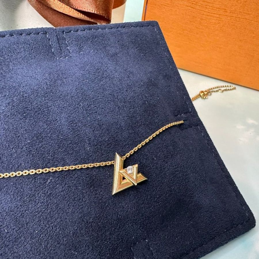 LV Volt One 18K金鑽石小號項鍊-3