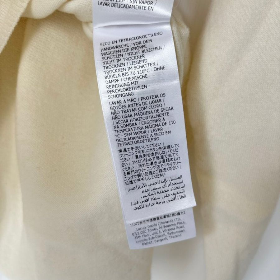 L號 ::GUCCI:: 100%羊毛 兔年限定款 刺繡圖樣 白色羊毛長袖上衣-15