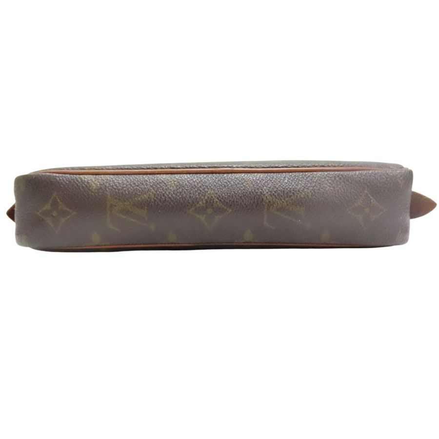 棕色 原花 帆布 Pochette Marly Bandouliere 肩背包【LOUIS VUITTON LV 路易威登】 M51828-3