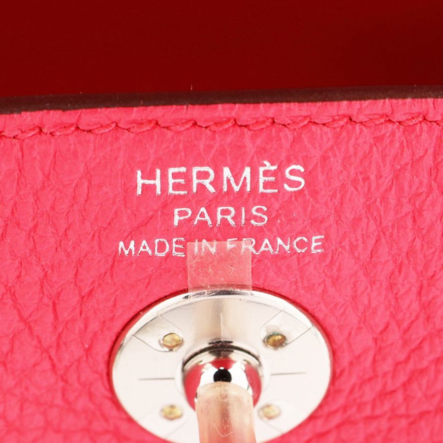 極致玫瑰粉 Togo牛皮 Mini Lindy 肩背包 Y刻 銀釦【HERMES 愛馬仕】 H079086CK-3
