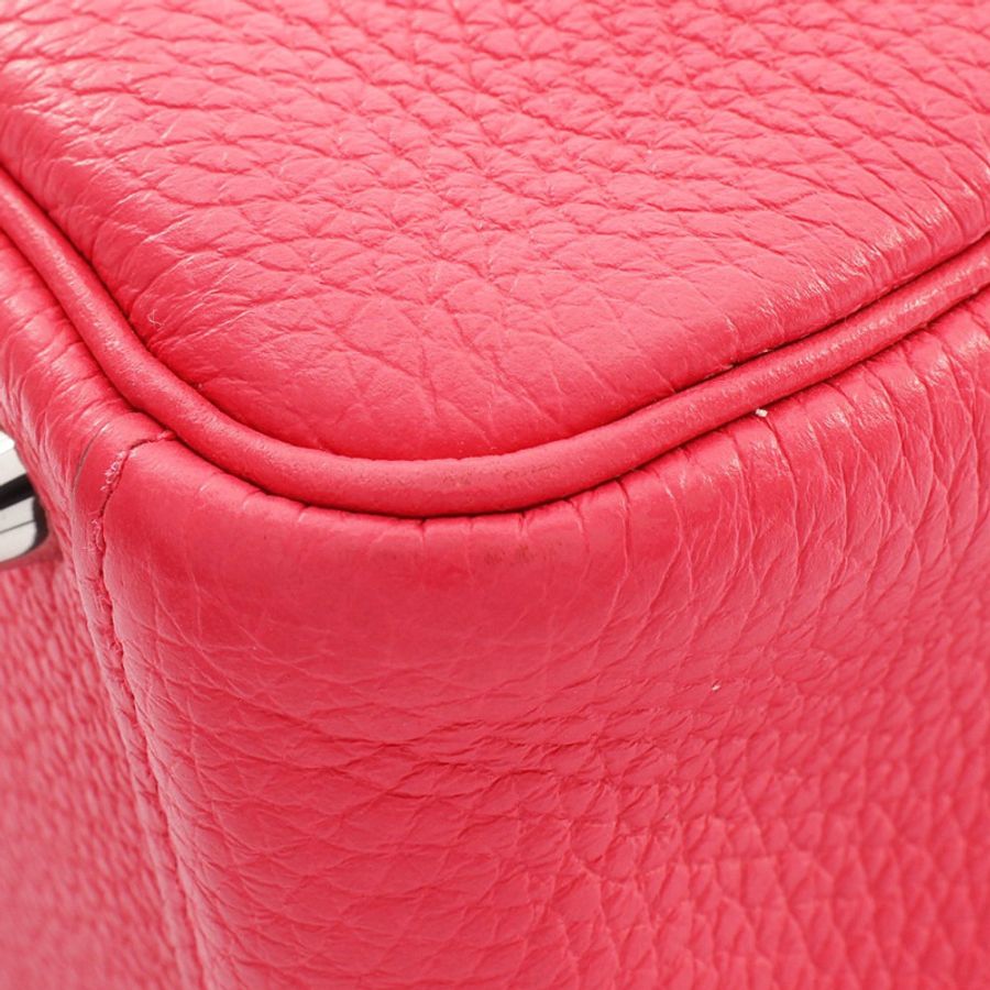 極致玫瑰粉 Togo牛皮 Mini Lindy 肩背包 Y刻 銀釦【HERMES 愛馬仕】 H079086CK-9