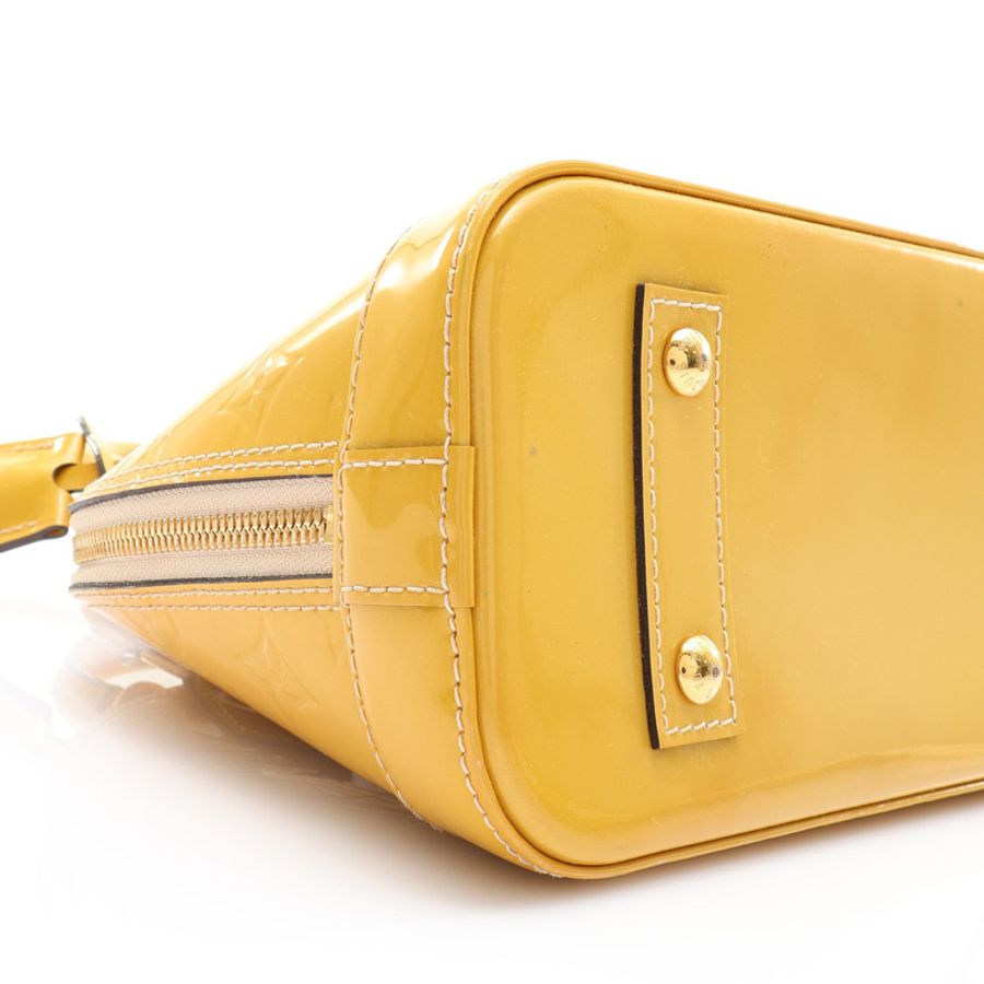 黃色 Vernis 漆皮 Alma BB 兩用包【LOUIS VUITTON LV 路易威登】 M90104-9