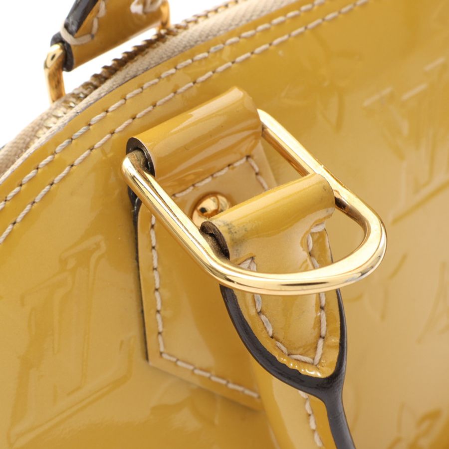 黃色 Vernis 漆皮 Alma BB 兩用包【LOUIS VUITTON LV 路易威登】 M90104-12