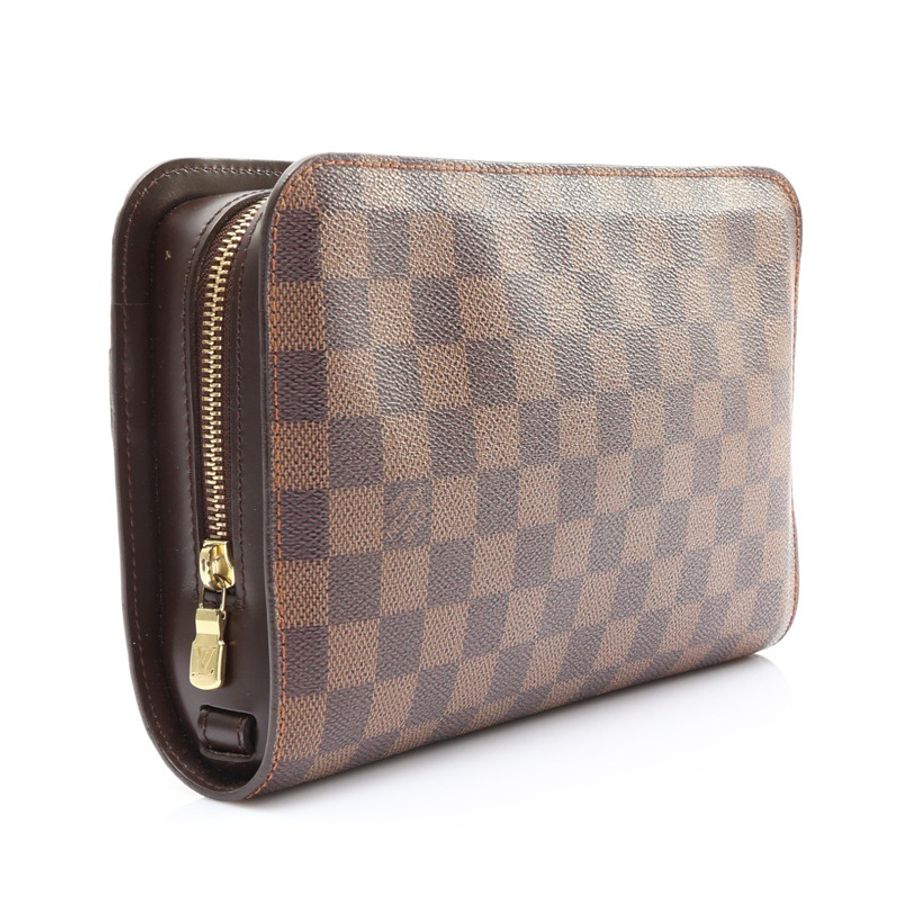 棕色 棋盤格帆布 Saint Louis Pochette 手拿包【LOUIS VUITTON LV 路易威登】 N51993-1