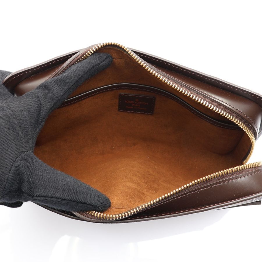 棕色 棋盤格帆布 Saint Louis Pochette 手拿包【LOUIS VUITTON LV 路易威登】 N51993-2