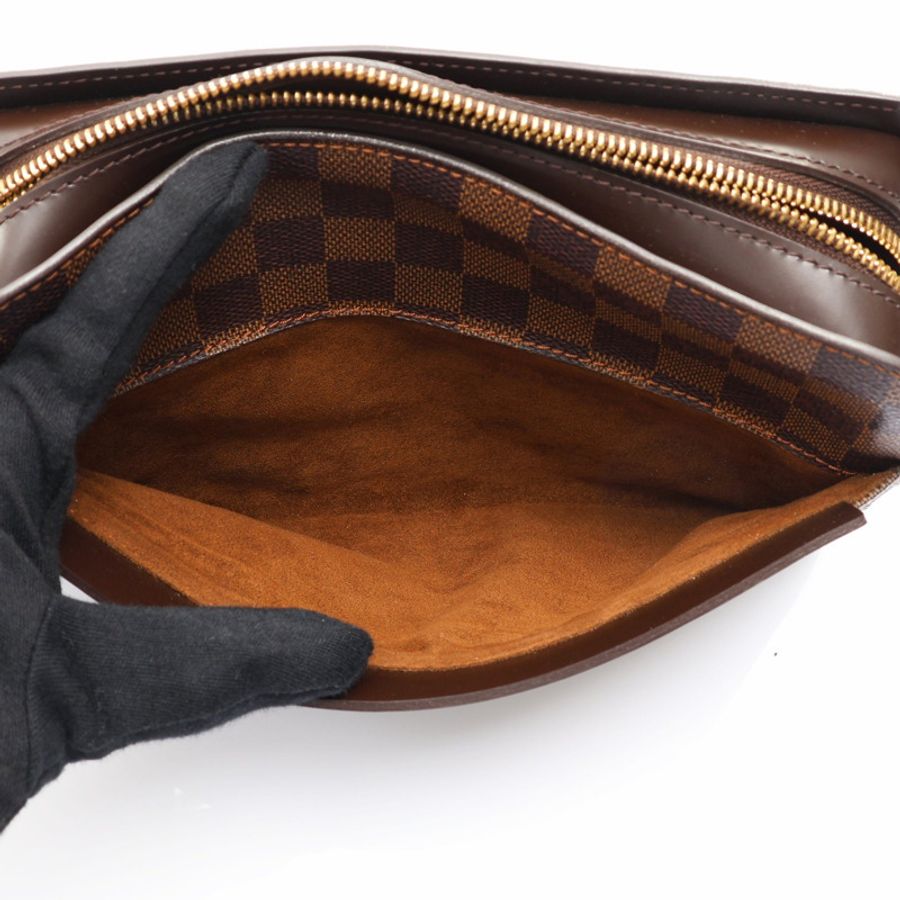棕色 棋盤格帆布 Saint Louis Pochette 手拿包【LOUIS VUITTON LV 路易威登】 N51993-3