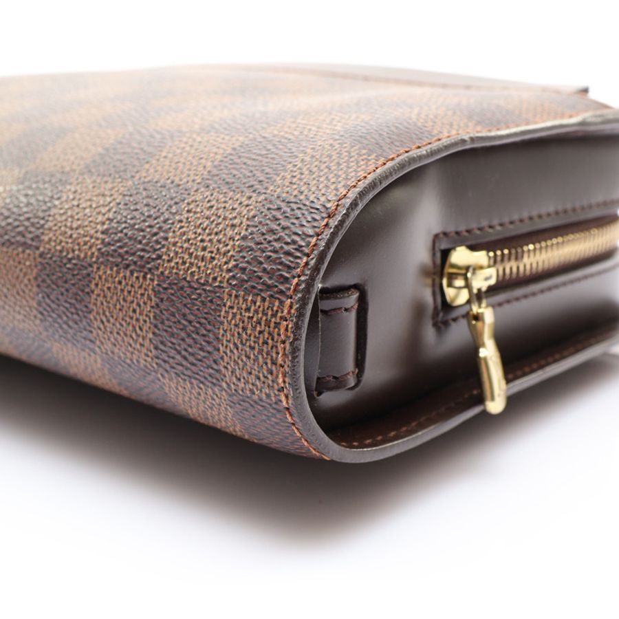 棕色 棋盤格帆布 Saint Louis Pochette 手拿包【LOUIS VUITTON LV 路易威登】 N51993-8