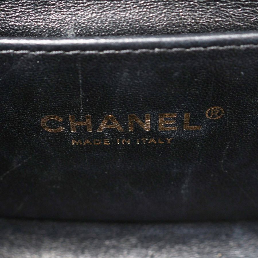 黑色 山型 荔枝紋 牛皮 BOY 20 肩背包 金釦【CHANEL 香奈兒】 A67085-3